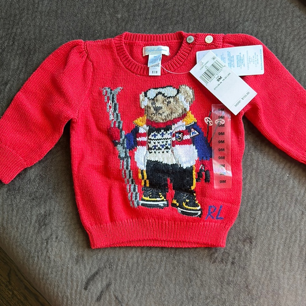 Ralph lauren girls 9 month sweater
